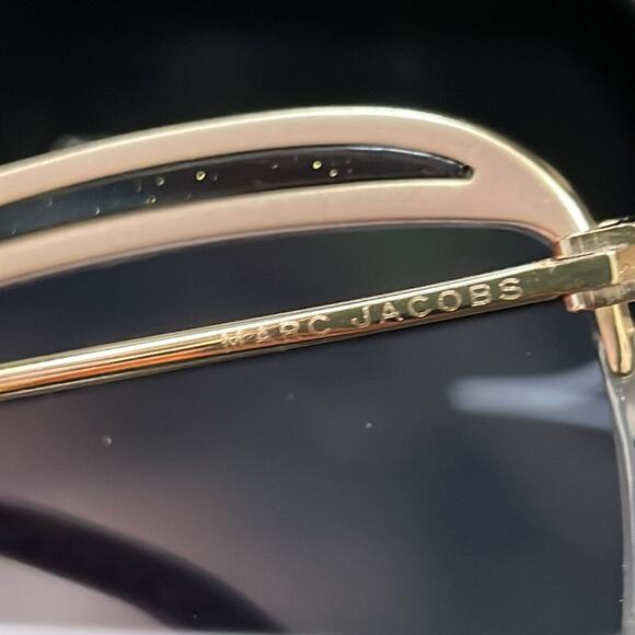 Marc‎ Jacobs Gold Metal Gradient Pilot 61mm Sunglasses main image 4